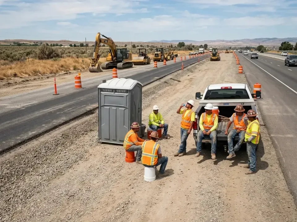 highway-road-construction-crew-007 — frequently asked questions, Porta Potty and Restroom Rentals in Melody Hill, IN